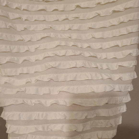 NWT White Fitted Dress - Picture 6 of 6